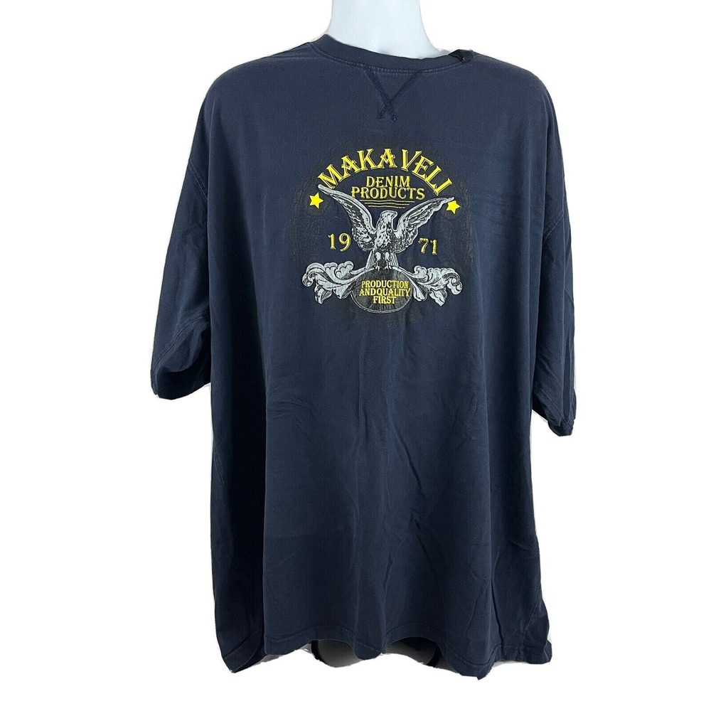 Makaveli Branded Men's Big & Tall T-Shirt XXXL TuPac Shakur Rap Music Streetwear